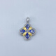 Yinli a new spring S925 silver-plated two-color inlaid tanzanite pendant for women without chain
