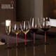 Liduo Riedel Austriaco Tada de lazo rojo Borgoña Copa de regalo de vino tinto Class Crystal Copa de alto valor Regalo de boda 2 cajas de regalo 1050ml