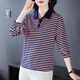 
Shengyu Spring Women's Long Sleeve Lapel T-shirt 2025 New Spring and Autumn Middle-aged Trendy Mom Loose Fashion Casual Base Top Olive Green 6636 XL (Suggested 106-115Jin [Jin equals 0.5 kg])