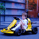 Bedochi children's electric car go-kart four-wheel remote control toy car children can drive adults can sit adults 3-10 years old red remote control / adjustable speed + retractable + large battery