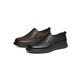 
Red Dragonfly Left Month Casual Leather Shoes 2025 Spring Men's Casual Shoes Middle-aged and Elderly Shoes WTA15124 Black 39
