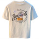Jeanswest White White Camiseta Summer de hombres 2025 Nuevo camiseta estampada de moda