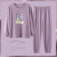 Langsha New 200Jin [Jin ist 0,5 kg] Fettpluspublikum Pyjamas für Frauen im Frühjahr und Herbst Pure Cotton Long Sleeve Lose Cotton Home Clothing für Frauen Al6621 5xl [Empfohlen 183216jin [Jin gleich 0,5 kg]]