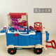 Yunya Children's House Spiele Küchenkochset Dose Reitschieberzug Deformed Storage Boy and Girls 'Geburtstagsgeschenke [Küchenstil] Drei-in-eins-Multifunktionalzug