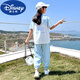 迪士尼（Disney）2024新款套装夏装女童休闲运动服女大童儿童夏季短袖时髦洋气童装 5671撞色+9731紫色(无鞋) 120 cm