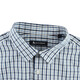 Aquascutum / Yage Lion New Men's Slim Check à manches longues chemises décontractées Q4865EI011 Couleur bleu 35 m