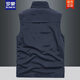 Romon Spring and Summer Outdoor Viete décontractée pour hommes Multi-poche à séchage rapide respirant mince vêtements photographies tactiques Clip de cheval Blue Royal L [121-135Jin [Jin est égal à 0,5 kg]]]