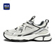 Hailan House HLA Zapatos para Hombre Malla Aumentada Casual Deportes Zapatos para papá Resistentes al Desgaste HAAYDM2DAX096 Blanco Gris 40