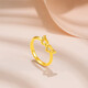 Saturday Fortune (ZLF) Gold Ring for Women 5D Hard Gold Wings Finger and Foot Gold Ring for Girlfriend Pricing No. 11-0.85g