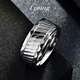 GsunG platinum ring men's new laser multi-faceted ring elegant and shiny platinum ring men's and women's wide-faced ring. Priced by gram. Contact customer service before bidding for gold price.