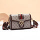KUQIDAISHU This year's popular shoulder bag for women's bag 2025 new high-end fashion luxury small square bag crossbody bag women's bag 9221 checkerboard plaid coffee color