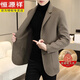 Hengyuanxiang wool fleece coat men's thickened woolen jacket autumn and winter style lapel double-sided woolen down liner jacket for men HYX-MN2308 khaki spring and autumn style without M 95-115Jin Jin is equal to 0.5 kg