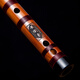 Huang Weidong's professional grade exam bitter bamboo plays flute for five years bitter bamboo plays flute bitter bamboo flute bamboo flute ancient bagpipe E-tune 2 double insert (carved style) + full set of accessories