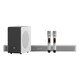 Patriot (aigo) T105 Echo Wall Wireless Audio Home Theater 3D Surrounding Aviator Speaker HIFI Set KTV TV Audio Elegant White Aigo-T105-Full Set [Echo Wall + Subwoofer + Dual Microphone]