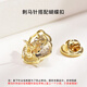 Gunai S925 silver brooch, high-end women's exquisite niche corsage, light luxury and atmospheric pin, silk scarf buckle, birthday gift for women, S925 silver four-leaf clover brooch