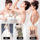 Miss Polly's strapless underwear for wedding dresses, specially designed for women with beautiful backs, non-slip gathered bandeau bra, wraps small breasts to make them look bigger, special for suspender skirts, nude skin + nude skin 70A
