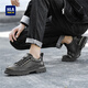 Hailan Home (HLA) Herrenschuhe Retro Wear-Resistant Schnürfrequenz kostenloser Freier Arbeitsschuhe Low Top Outdoor Herren Black 43