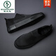 Specht 2025 Herbst Herumn neue Männerschuhe Casual Board Schuhe Trendy Schuhe Lazy Schuhe Ein Fuß Leinwand Schuhe Mesh Schuhe Herren Soft Sohle vielseitig SS9866 Full Black 41