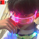 LUCALY new internet celebrity sunglasses, tech-sense luminous glasses, disco and TikTok female cyberpunk atmosphere props, battery