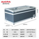 AUCMA Display Commercial Refrigerator Gabinete de isla de gran capacidad Refrigerador Refrigerador Refrigerador Combinación Combinación de gabinete de isla Freezer Refrigerador fresco Puerta de vidrio Helado de carne Gabinete