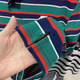 Nike (NIKE) short-sleeved POLO shirt men's 2025 summer new striped sportswear casual lapel T-shirt business half-sleeved top FN3897-410 blue and green stripes XL