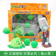 Pflanze vs. Zombie-Spielzeug Kindererbsenschütze Cartoon Weichklebefigur Modell Geschenkbox Set Zombie Doll Kanone + Straßensperre Zombie + 2 Soft Bullets 686-16