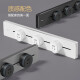 
Bull (BULL) track socket surface-mounted hole-free induction light strip style, removable wall socket wall-mounted plug-in board, black [500mm+3 adapter]