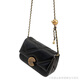 
CHASENG/KAVLON Women's Bag New Women's Bag Diamond Chain Bag Niche Shoulder Bag Versatile Crossbody Bag Chinese Valentine's Day Gift 9227 Deep Black-Gift Box Pack