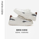 
MARIE CLAIRE24 autumn thick sole shoes color-blocked lightweight breathable casual sponge cake skateboard shoes 651-11303,651-21303 streamer silver + white 651-11303 39