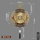 
Zhizhen Brass Wall Clock Living Room High-end 2025 New Chinese Deer Head Watch Wall Clock Light Luxury Entrance Restaurant Quartz Clock 6175 Imitation Copper Model-Brand Movement