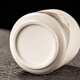 Porcelain brand tea set ceramic storage tea jar household small moisture-proof tea storage sealed jar Kung Fu tea set accessories white pottery <青山飞鸟> tea jar 210ml