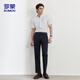 Romon kurzärmeliges Hemd Herren 2025 Sommer cooler Baumwolltop-Business Casual Formal Formal White Shirt MQ21 White 40