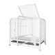 Jiamen JIAMEN (JIAMEN) Dog Cage Medium Dog Small Dog House Large Indoor Bathroom Shiba Inu Corgi Kennel Pet Dog Fence Black Dog House and Other 6-piece Set Reinforced Square Tube 78*54*70 (25 Jin Jin is equal to 0.5 kg)