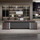 Boss desk simple modern general manager office furniture CEO boss desk executive desk table and chair combination 1.8 meters boss desk (thickened)