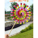 Kindertag Kleine Windmühle Große Pailletten Sonnenblumen Windmühle Kinderspielzeug im Freien Sportplastik bunte Dreiräder Windmühle (fünf Starten