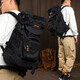 Trendy Generation Rucksack Herren großer Kapazitäts-Geschäftsreisen Casual Canvas Gepäck-Rucksack Multifunktion Tactical Mountaineering Reisetasche Khaki