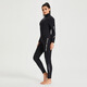 ZCCO new 3mm wetsuit men's one-piece warm surfing wetsuit women's long-sleeved cold-proof snorkeling winter swimsuit black (men's style) L