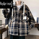 Prince Roy/Roy/Prince Jacke für Jungen und Teenager plus Baumwolldickte karierte Jacke mit gefälschter zweiteiler winddichter und warmer Baumwolljacke 9922 Marineblau [Hinzufügen von Baumwolle, um warm und komfortabel zu bleiben] eingedicktes M (90-105jin [Jin gleich 0,5 kg]))