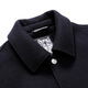Siete Wolf Jacket Men's Lapel Woolen Wool Wool Wool Commuter Commuter Simple Slimming Wind-Probar Chaqueta individual ropa para hombres 102 (azul oscuro) -1733 Modelo 165/84a (M)