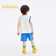 Balabala baby short-sleeved suit boys T-shirt summer children's pants 2024 children's clothing fashionable 208224119103
