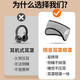 Super noise-cancelling sound-isolating earmuffs for sleeping, silent dormitory students, special good things for sleeping and anti-noise, anti-noise earmuffs, gray earmuffs + earplugs, strong sound isolation, 1 piece