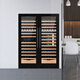DBERLAN Embraco frequency conversion air-cooled embedded red wine cabinet constant temperature wine cabinet wine cabinet tea beverage refrigerator independent embedded dual-use high configuration level 1 energy efficiency JC318 mirror glass-frequency conversion dual temperature 109 bottles