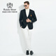 Raidy Boer/Reddy Boer Männer [Wollmischung] Flat Callar Casual Anzug Jacke 2001-70 Schwarz 170/48/m