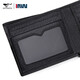 
Seven Wolf Deerskin Wallet Men's Short Leather Casual Wallet Multi-Card Gift Box Father's Day Gift Practical Gift for Dad Black-Gift Box Pack