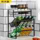 Chuidahuang three-layer storage rack, carbon steel, one-piece, no installation, no drilling required
