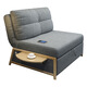 Stoop folding bed lunch break nap bed single person accompanying bed lounge chair folding chair office hospital workplace simple rest bed (5 photos starting: customize other colors contact customer service) [Cotton linen] 95
