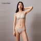 Calvin Klein内衣女士ck舒适弹力轻盈顺滑性感蕾丝比基尼三角内裤女QF7549AD K6B-暖沙黄 1条 S