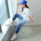 Youyou 1 Point Girls Summer Anzug Sommermädchen Sommer Dünne Ice Seide Casual Children Sports zweiteilige Mädchen 13 Jahre alt 5770 Lila + 9889 Weiß [Ice Seidenstil] 160 Größe (150-155 cm)