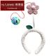 Han Laiti multi-functional baby-making artifact hair hoop to coax baby hairpin with ball headwear children's diaper changing ring small pink flower jingle ball hair hoop B00-303