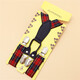 Ticaina's creative children's anti-fall suspender clips, adjustable toddler boys and girls suspenders, shoulder elastic trousers, non-slip trouser clips, 2.5cm wide/Scottish style four clips
